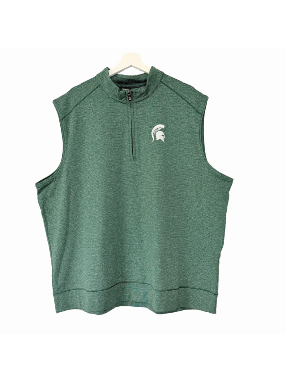 Cutter & Buck Shoreline Half Zip Vest Mens Large Green